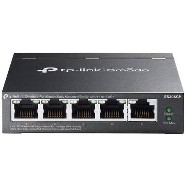 5-Port TP-Link Omada ES205GP Gigabit Easy Managed Switch with 4-Port PoE+