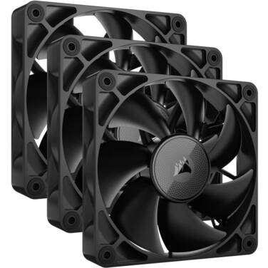 120mm Corsair iCUE LINK RX120 PWM Black Fan 3 Pack