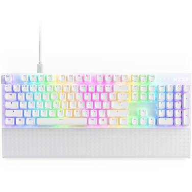 NZXT Full-Size Function 2 Gaming Keyboard White KB-001NW-US - OPEN STOCK - CLEARANCE