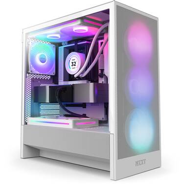 NZXT ATX H5 Flow RGB 2024 White Case CC-H52FW-R1