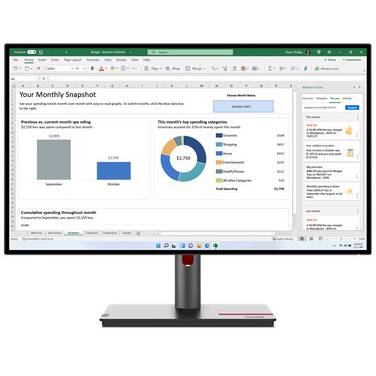 27 Lenovo ThinkVision P27q-30 QHD IPS Monitor with USB Hub