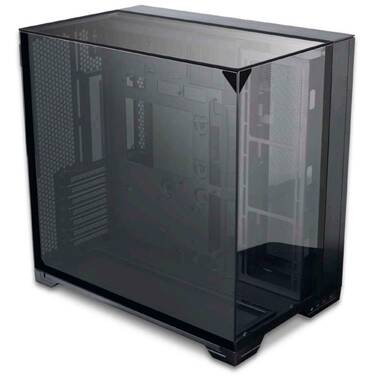 Lian Li O11 Vision Compact E-ATX Dual Chamber Black Case with Back-Connect Support