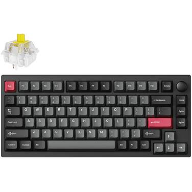 Keychron Lemokey P1 Pro QMK/VIA RGB Banana-Tactile Mechanical Gaming Keyboard Black