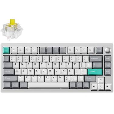 Keychron Lemokey P1 Pro QMK/VIA RGB Banana-Tactile Mechanical Gaming Keyboard Silver