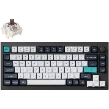 Keychron Q1 Max QMK/VIA RGB Tactile-Brown Mechanical Wireless Gaming Keyboard Black