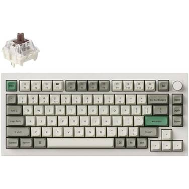 Keychron Q1 Max QMK/VIA RGB Tactile-Brown Mechanical Wireless Gaming Keyboard White