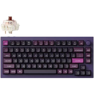 Keychron Q1 Max QMK/VIA RGB Tactile-Brown Mechanical Wireless Gaming Keyboard Purple