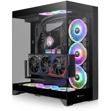 Thermaltake CTE E550 Tempered Glass Dual Chamber Mid Tower Case Black