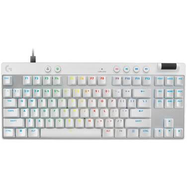 Logitech G PRO X TKL RAPID Magnetic Analog Switch Gaming Keyboard White