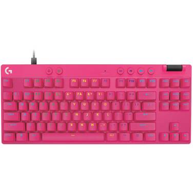 Logitech G PRO X TKL RAPID Magnetic Analog Switch Gaming Keyboard Magenta