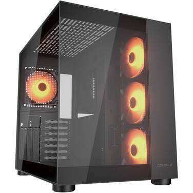 Cougar FV150 RGB Dual Chamber TG RGB Gaming Case Black