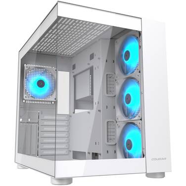 Cougar FV150 RGB Dual Chamber TG RGB Gaming Case White