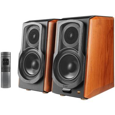 Edifier S1000W Wireless Hi-Fi Bookshelf Speaker Brown