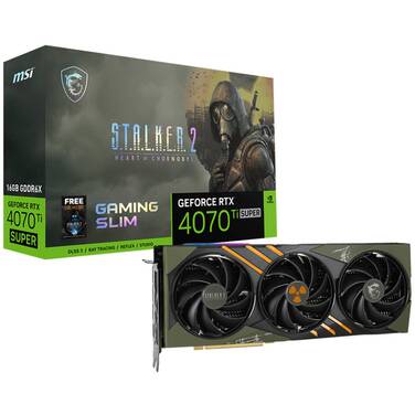 MSI GeForce RTX 4070 Ti SUPER 16GB GAMING SLIM STALKER 2 EDITION