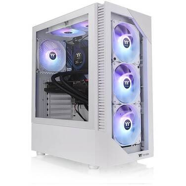 Thermaltake View 200 PLUS ARGB Tempered Glass Mid Tower Case Snow Edition