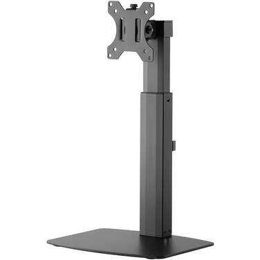 17-32 Brateck Single Pneumatic Vertical Lift Monitor Stand Black