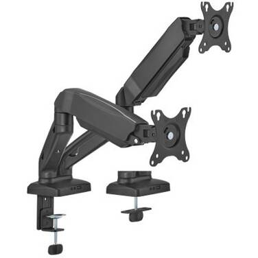 17-32 Brateck Economy Dual Spring-Assisted Monitor Arm Black