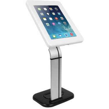 9.7-10.1 Brateck Anti-theft Countertop Tablet Kiosk Stand with Steel Base White