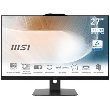 27 MSI Modern AM272P 12M-1051AU i7 16GB/1TB All-In-One Desktop Black