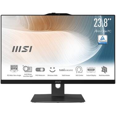 23.8 MSI Modern AM242P 12M-1610AU i7 16GB/1TB All-In-One Desktop Black