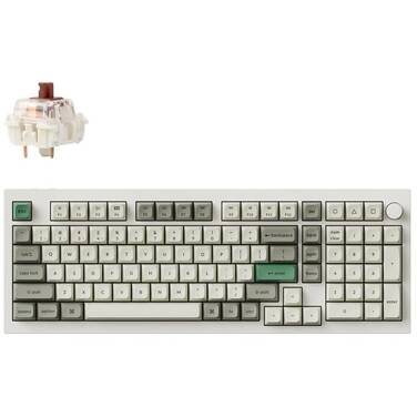 Keychron Q5 Max QMK/VIA Wireless Brown-Tactile Mechanical Keyboard White