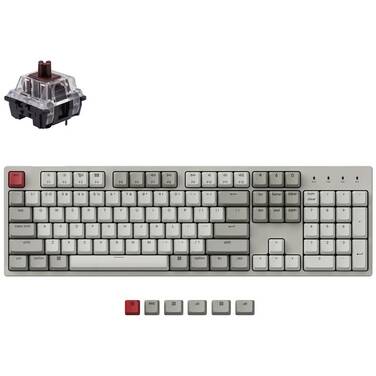 Keychron C2 Wired Keychron-Brown Mechanical Keyboard White