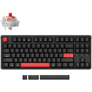 Keychron C3 Pro QMK/VIA RGB Wired Keychron-Red Mechanical Keyboard Black