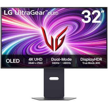 32 LG Dual-Mode UltraGear 32GS95UV-B UHD 240Hz OLED Gaming Monitor