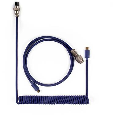 Keychron Coiled Aviator Cable Blue