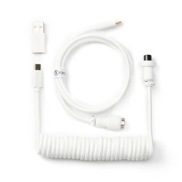 Keychron Coiled Aviator Cable White