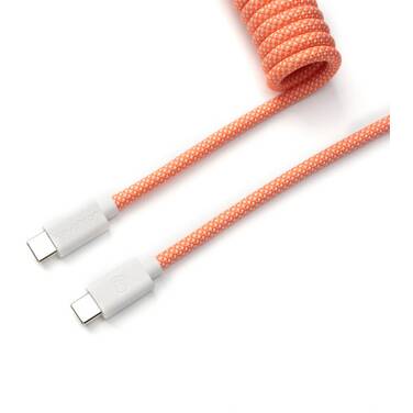 Keychron Coiled Aviator Cable Pink-Orange