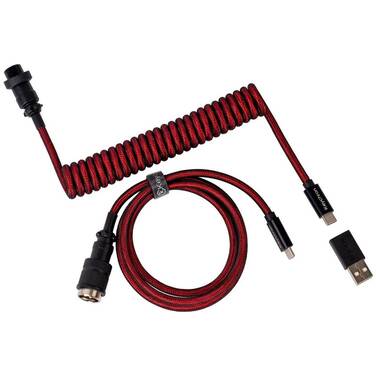 Keychron Premium Coiled Aviator Cable Straight Red