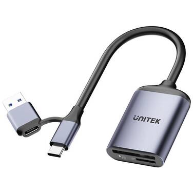 Unitek 2-in-1 USB-C/A SD4.0 Card Reader