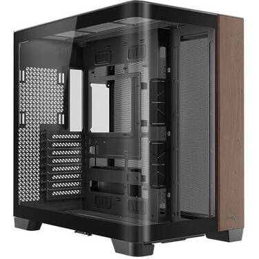 Antec C8 Curve Wood TG E-ATX Full Tower Black Gaming Case