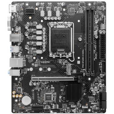 MSI S1700 MicroATX PRO B760M-E DDR4 Motherboard - OPEN STOCK - CLEARANCE