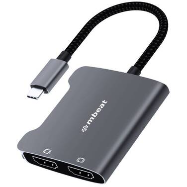 mbeat ToughLink USB-C to Dual HDMI Adapter