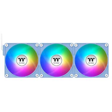 120mm Thermaltake CT120 EX ARGB Magnetic Connect Case Fan Hydrangea Blue 3 Pack