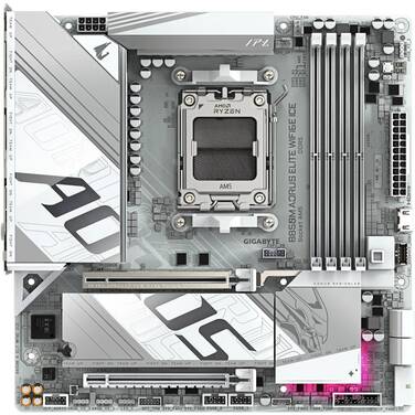 Gigabyte AM5 MicroATX B850M AORUS ELITE WIFI6E ICE DDR5 Motherboard