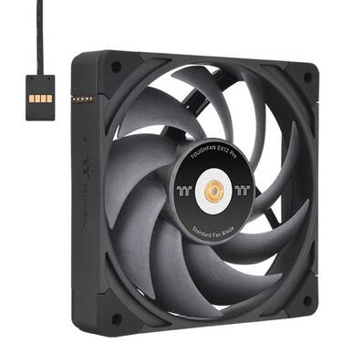 120mm Thermaltake TOUGHFAN EX12 Case Fan Black 3 Pack