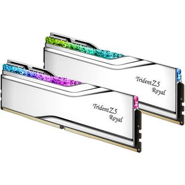 48GB DDR5 (2x24GB) G.Skill 8400MT/s Trident Z5 Royal RGB XMP RAM Silver