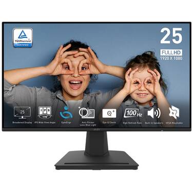 24.5 MSI PRO MP252 FHD IPS Monitor with Speakers - OPEN STOCK - CLEARANCE