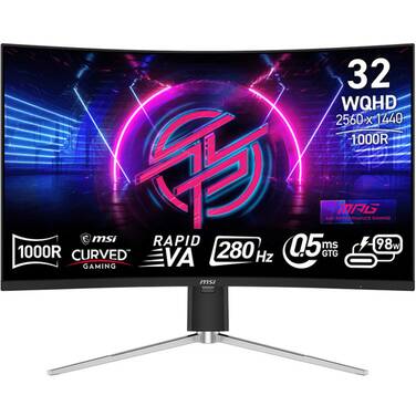 32 MSI MPG 325CQRXF QHD 280Hz VA Curved Gaming Monitor