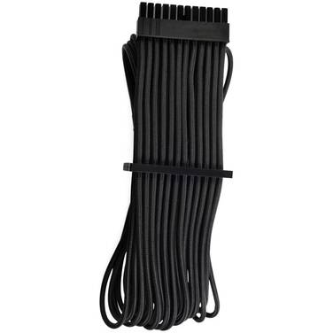 Premium Individually Sleeved ATX 24-Pin Cable Type 4 Gen 4 Black For Corsair PSU