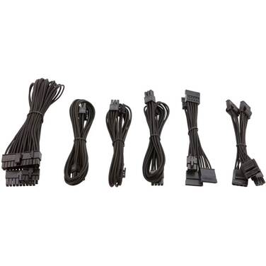 SF Series Premium Individually Sleeved PSU Cable Kit Black