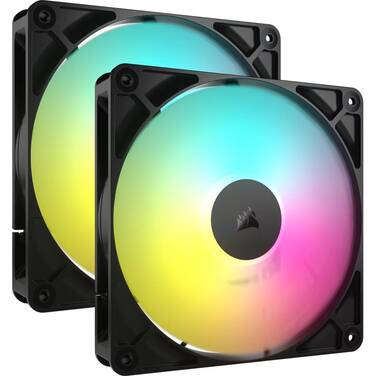 2x140mm Corsair RS140 ARGB PWM Fans Dual Pack