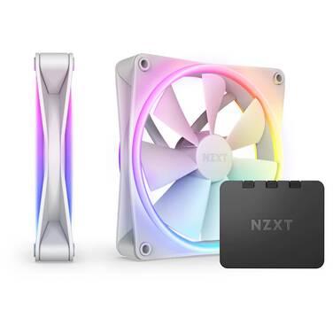 2 x 140mm NZXT F140RGB DUO White Case Fan RF-D14DF-W1 - OPEN STOCK - CLEARANCE