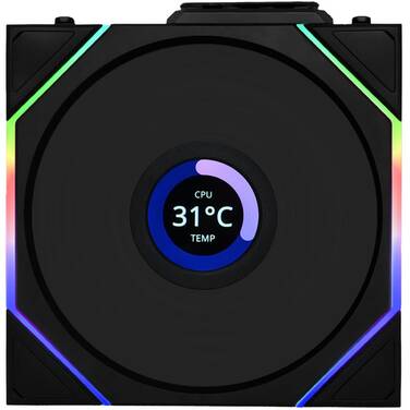 120mm Lian Li UNI FAN TL120 LCD Wireless Fan Black