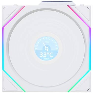 120mm Lian Li UNI FAN TL120 LCD Wireless Fan White