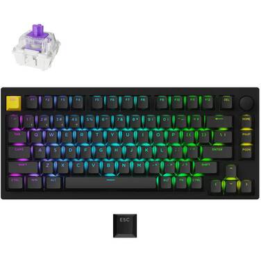 Keychron Lemokey P1 HE Wireless Magnetic Gaming Keyboard with Knob Black