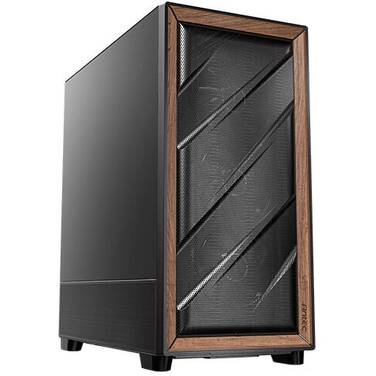 Antec FLUX SE Mid-Tower ATX Case Black with Walnut